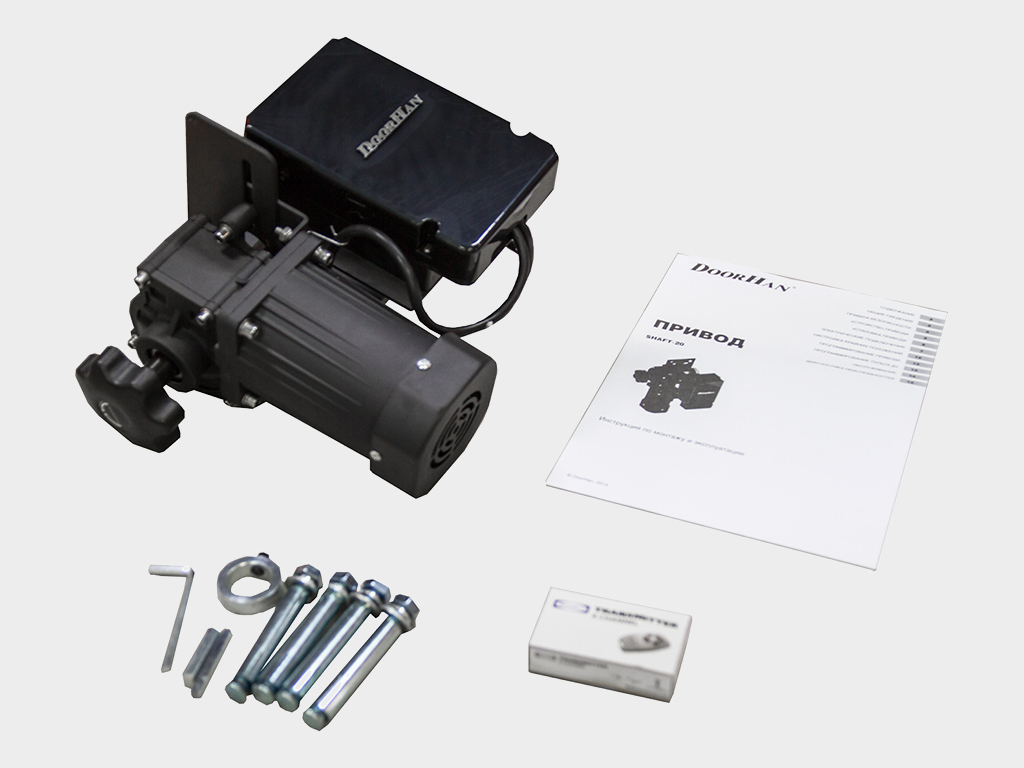 Elektrprivod, o'rnatish komplekti, to‘xtatish halqalari.